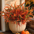 Artificial Mums Fall Flowers for Outdoors 10 Bundles Fake Mums Faux Plants fo...